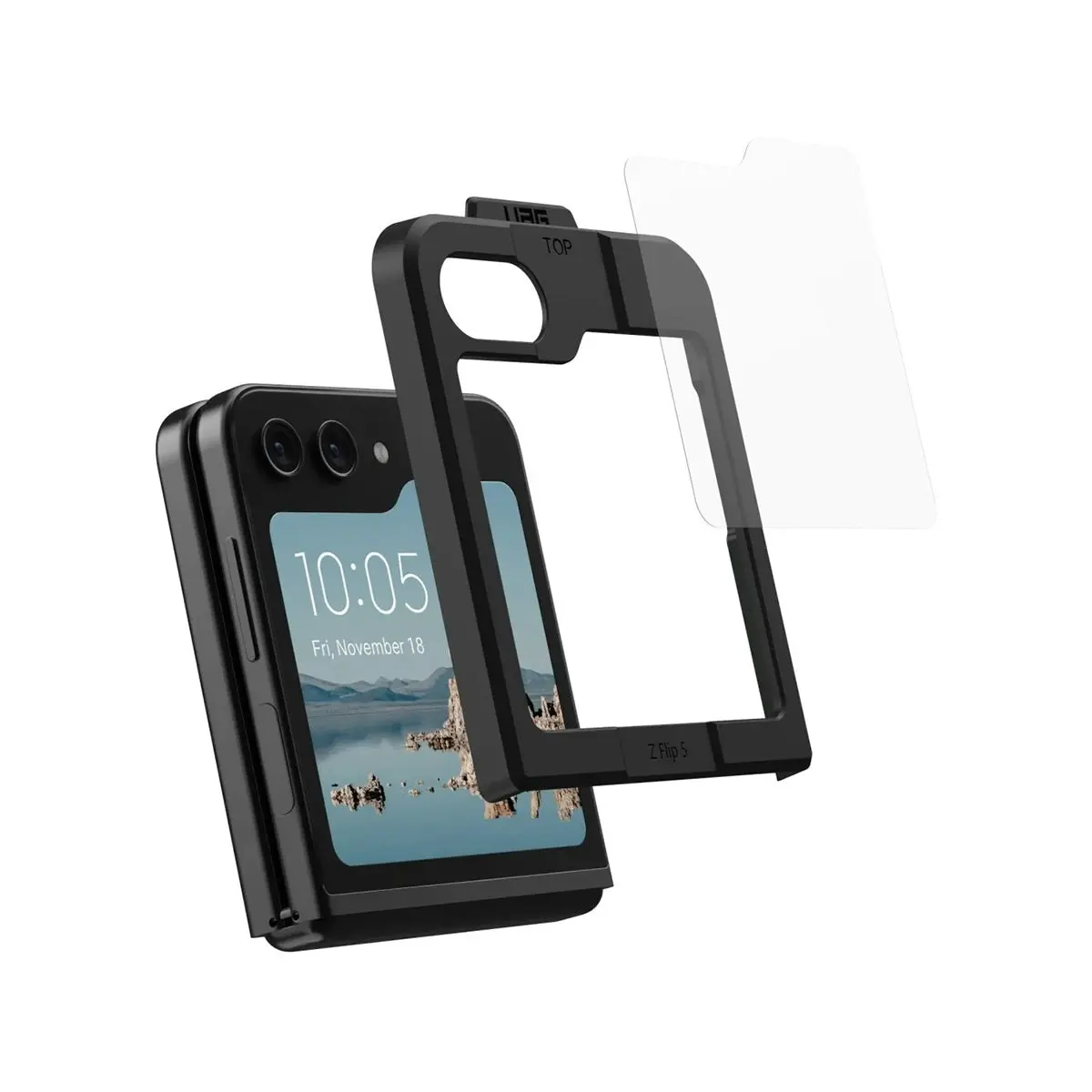 UAG Glass Shield Plus Phone case for Galaxy Z Flip 5 - Ice