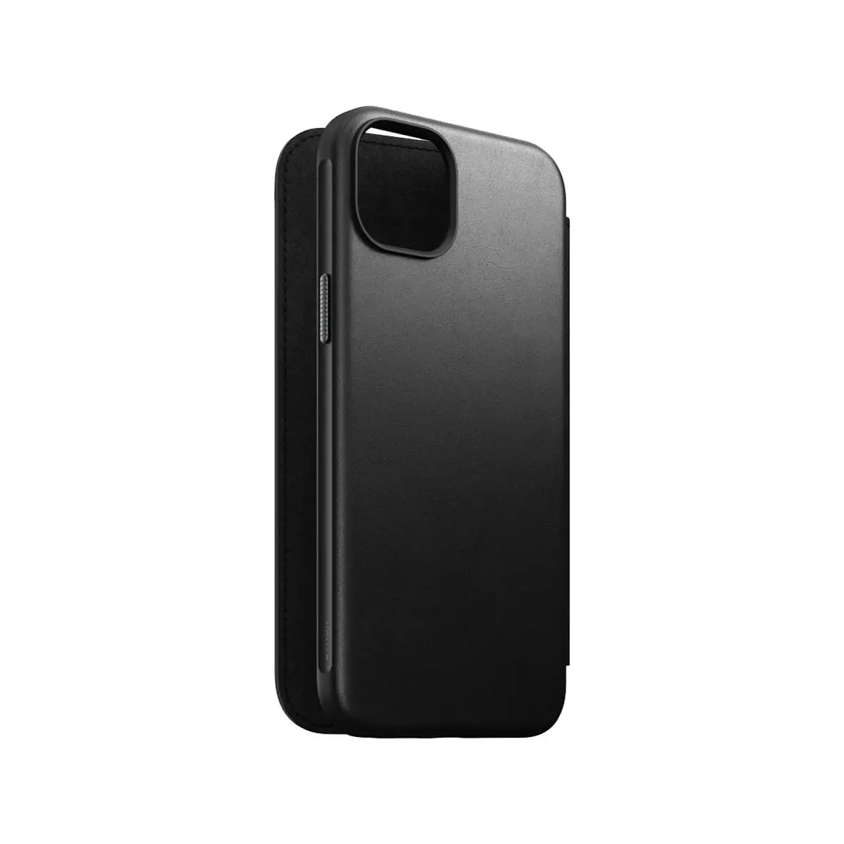 Nomad Leather Folio Case for iPhone 15 Plus - Black