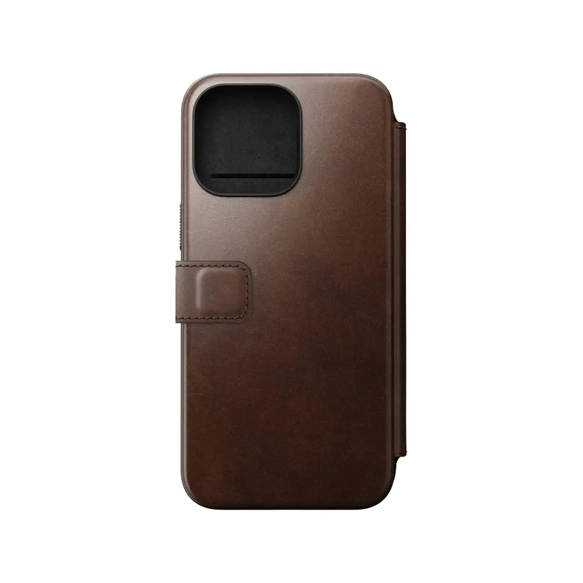 Nomad Leather Folio Case for iPhone 15 Pro Max - Brown - Horween