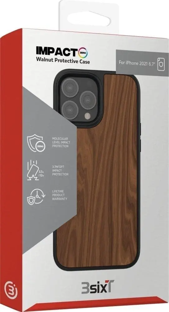 Impact Zero(R) Walnut Protective Case for iPhone 13 Pro Max