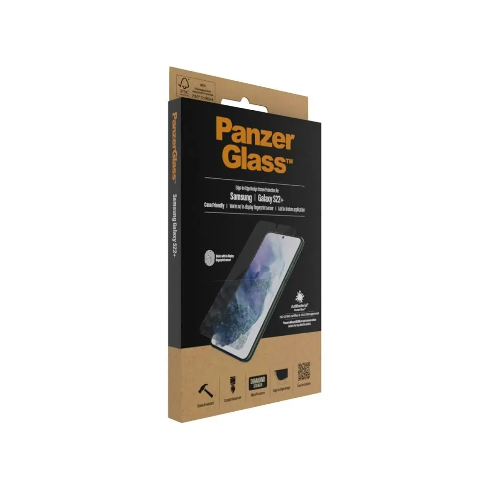 PanzerGlass Edge to Edge Screen Protector for Samsung GS22+ - Black