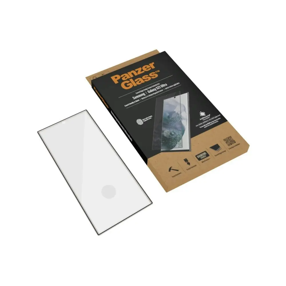 PanzerGlass Edge to Edge Screen Protector for Samsung GS22 Ultra - Black