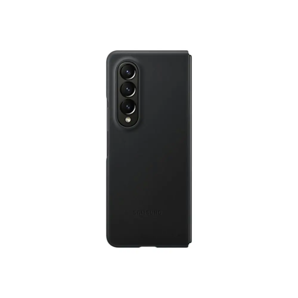 Samsung Leather Phone Cover for Galaxy Z Fold4 - Black