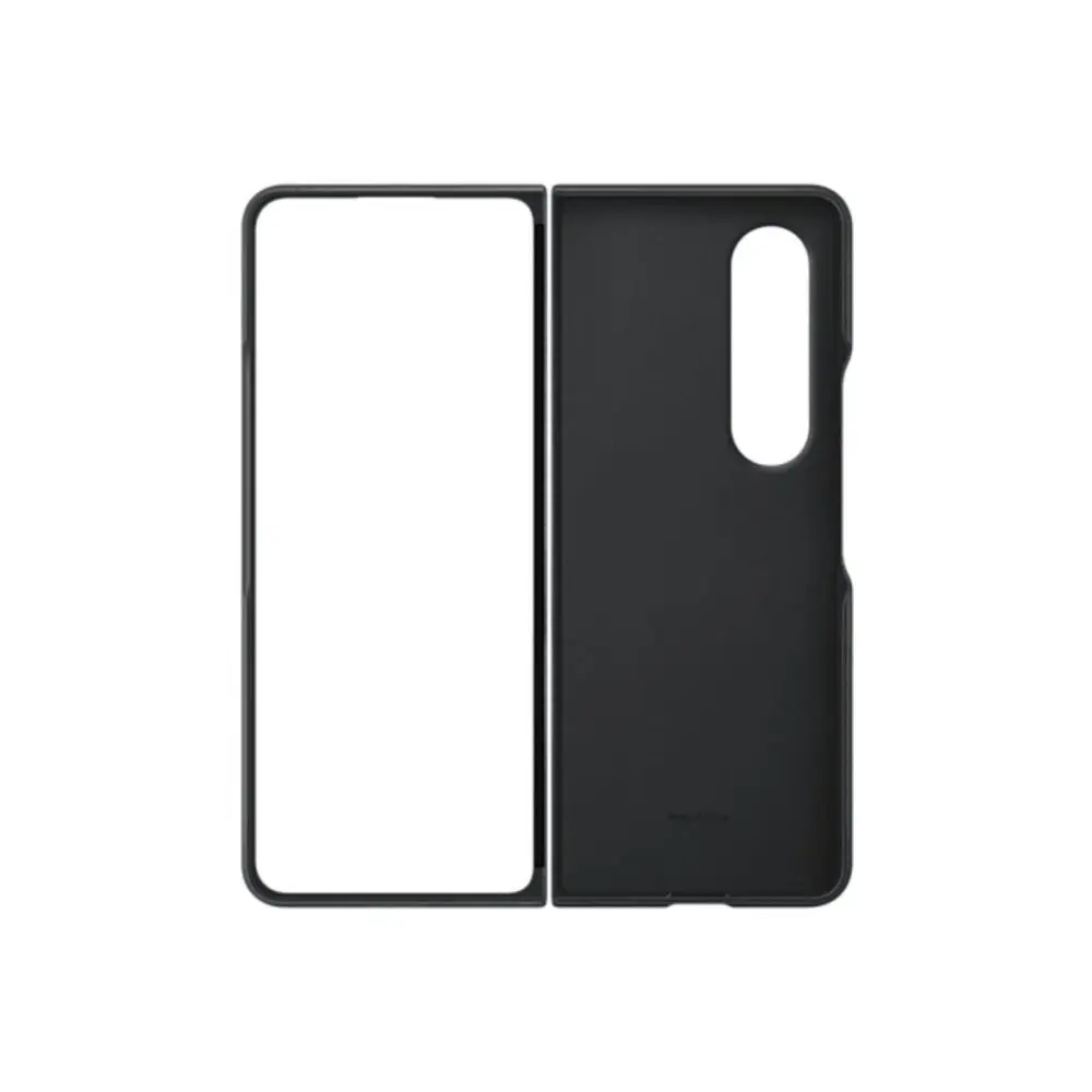 Samsung Leather Phone Cover for Galaxy Z Fold4 - Black