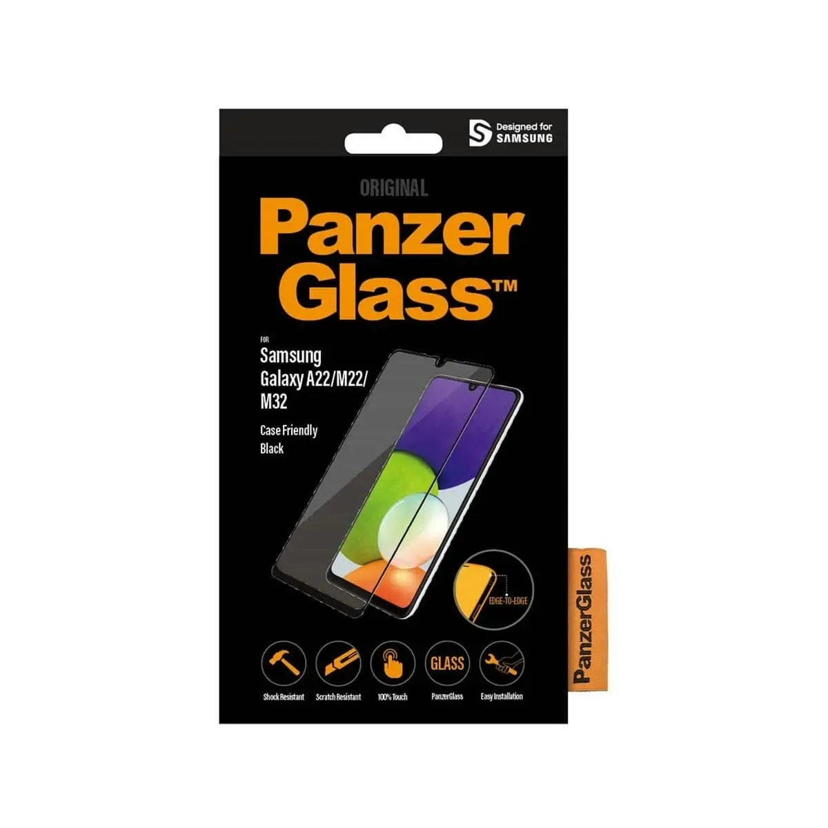 PanzerGlass Edge to Edge Screen Protector for Samsung A22 4G