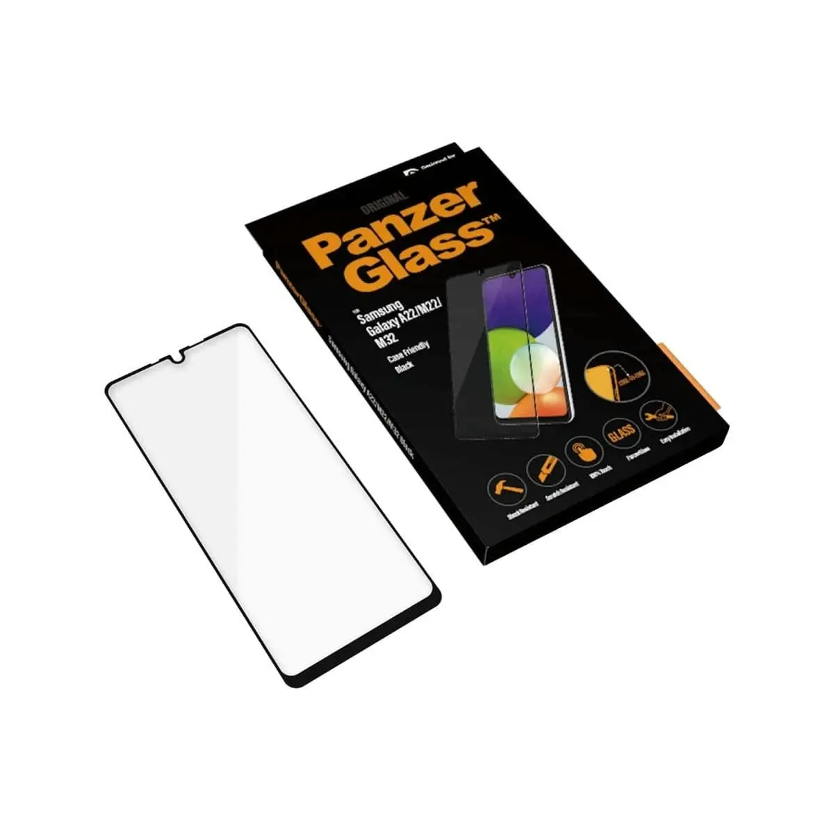 PanzerGlass Edge to Edge Screen Protector for Samsung A22 4G