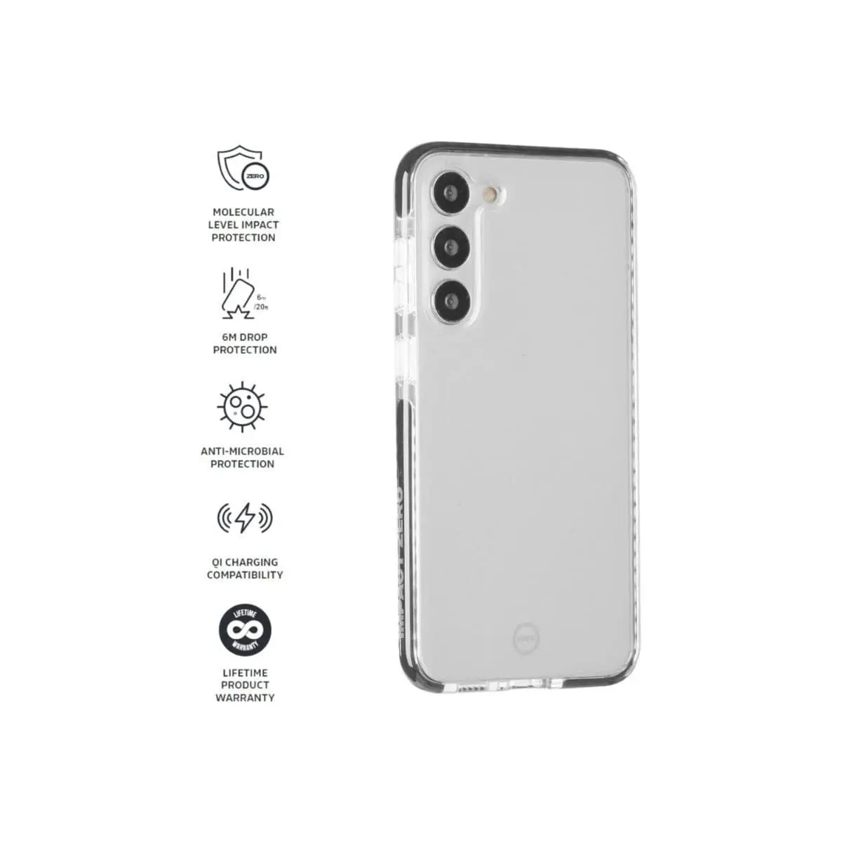 Impact Zero Clear Phone Case for Samsung GS23+