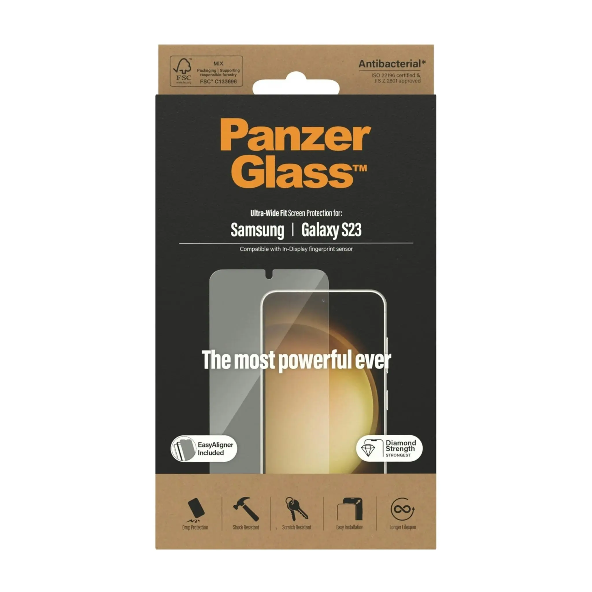 PanzerGlass UltraWide Fit with Aligner Screen Protector for Samsung GS23