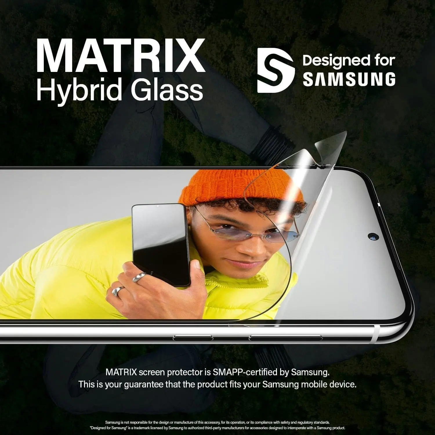 PanzerGlass Matrix Hybrid Glass with Aligner Screen Protector for Samsung GS23