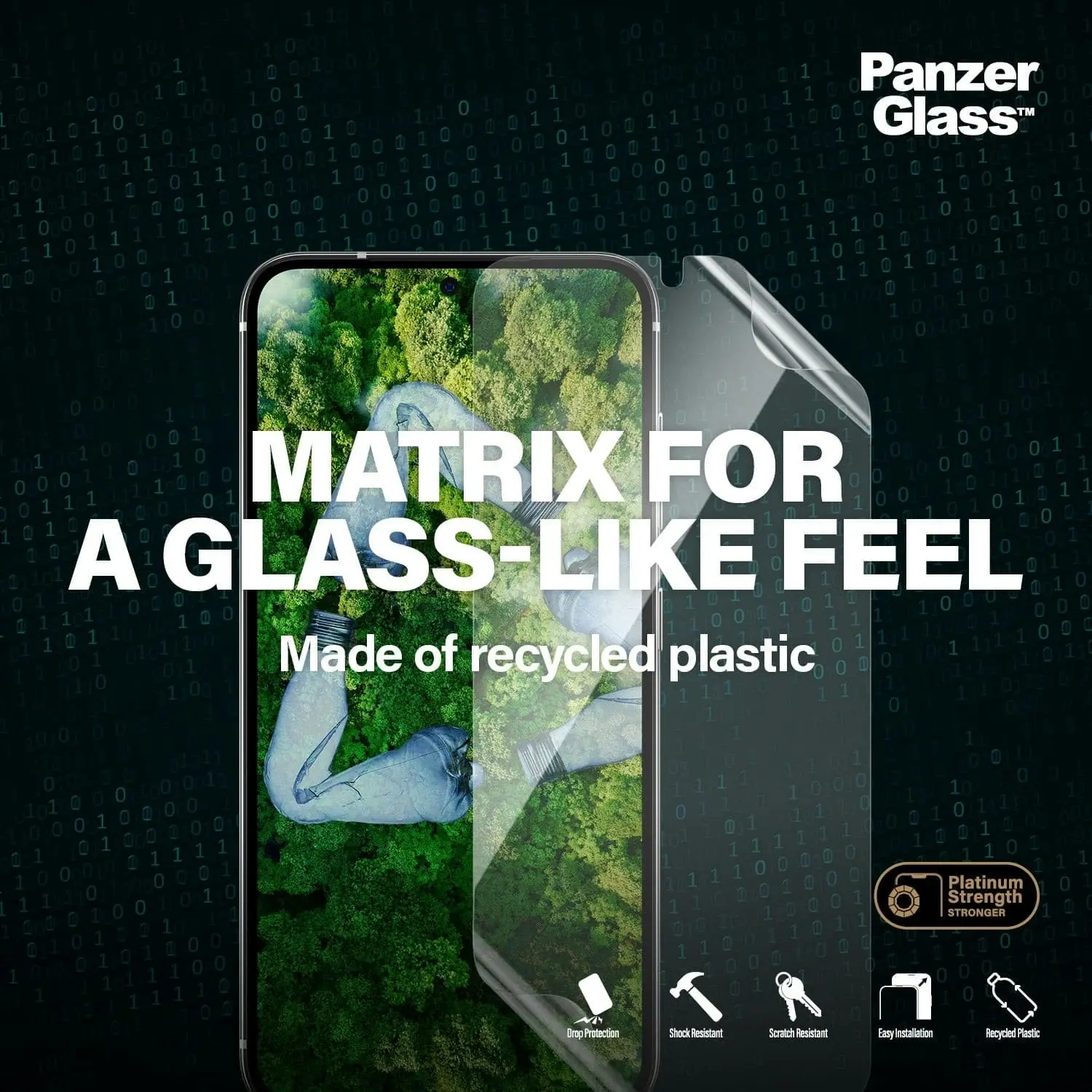 PanzerGlass Matrix Hybrid Glass with Aligner Screen Protector for Samsung GS23