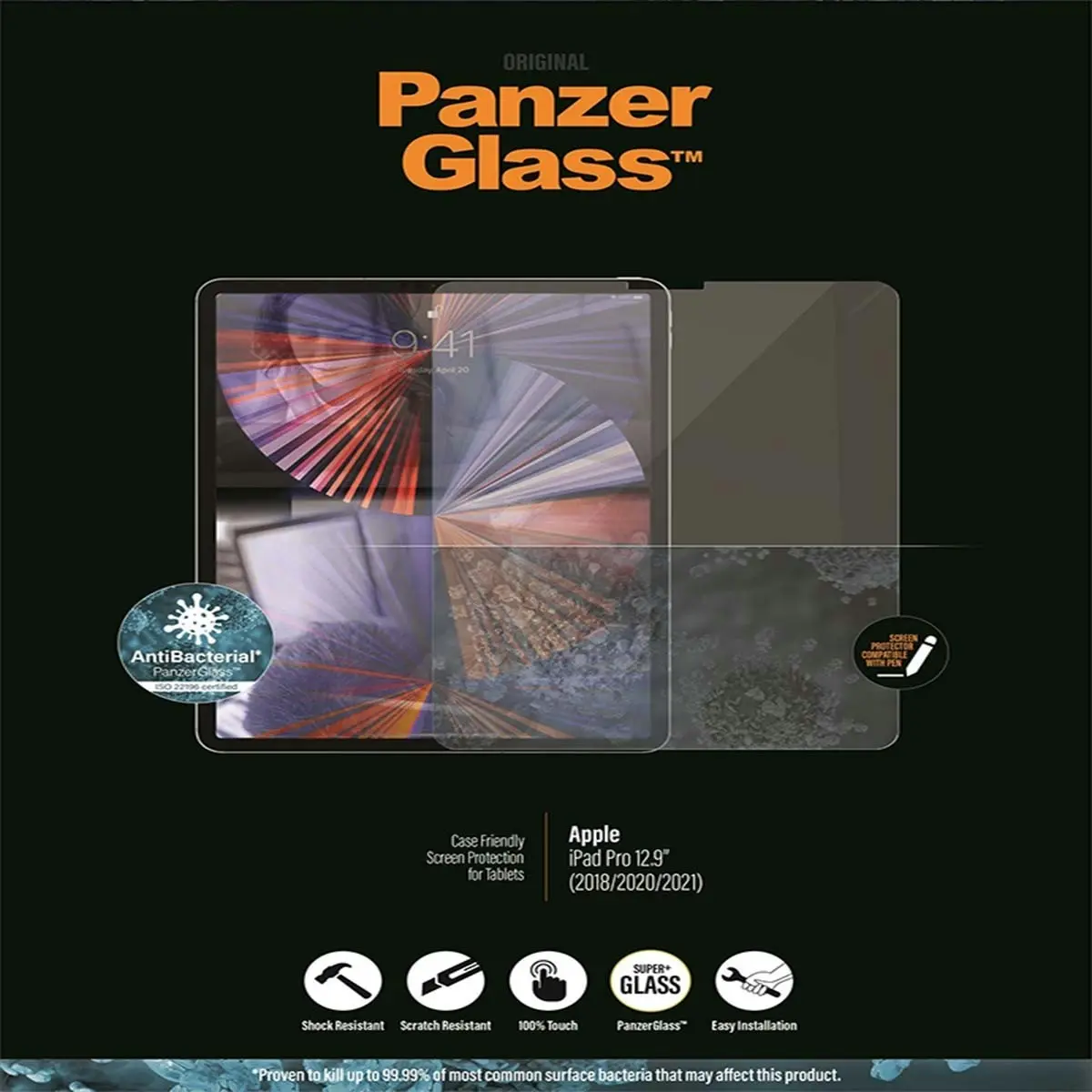 PanzerGlass Edge to Edge Screen Protector for iPad Pro 12.9 Gen 3/4/5/6