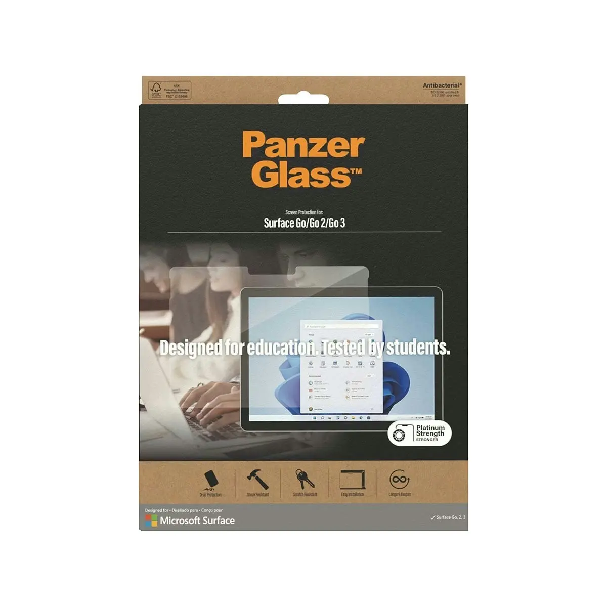 PanzerGlass Edge to Edge Screen Protector for Surface Go 1/2/3/4