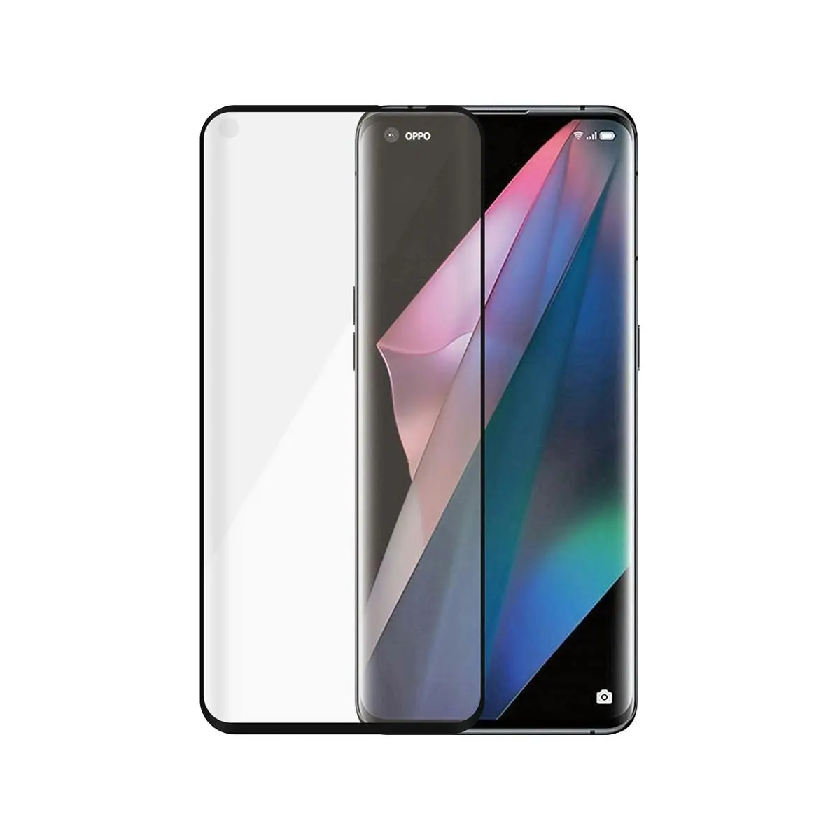 PanzerGlass Edge to Edge Screen Protector for Oppo Find X5/X3 Neo - Black