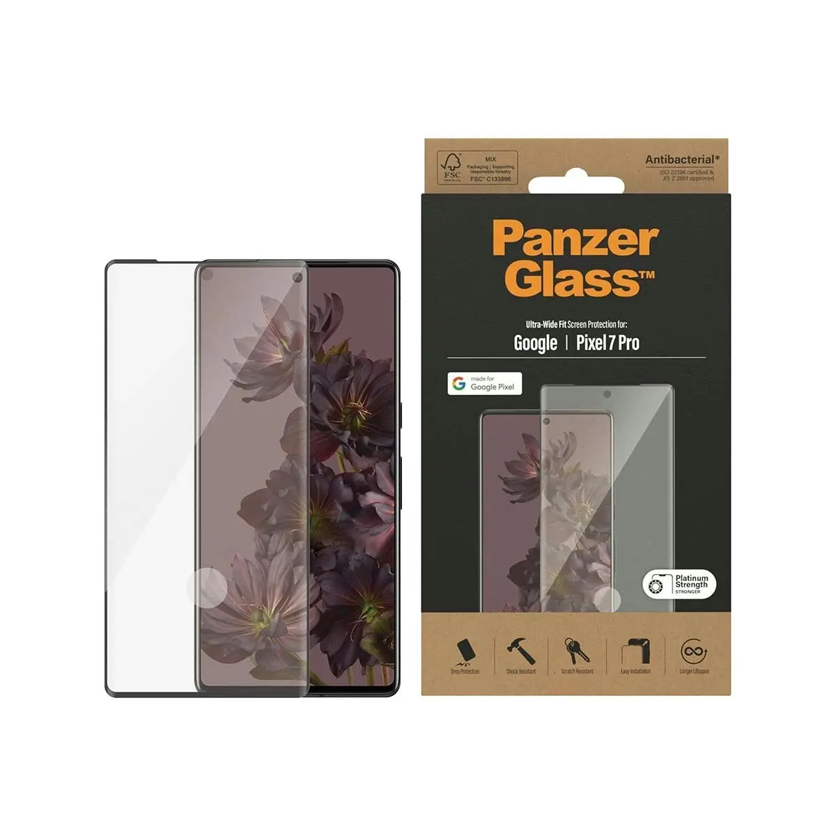 PanzerGlass UtraWide Fit Screen Protector for Google Pixel 7 Pro