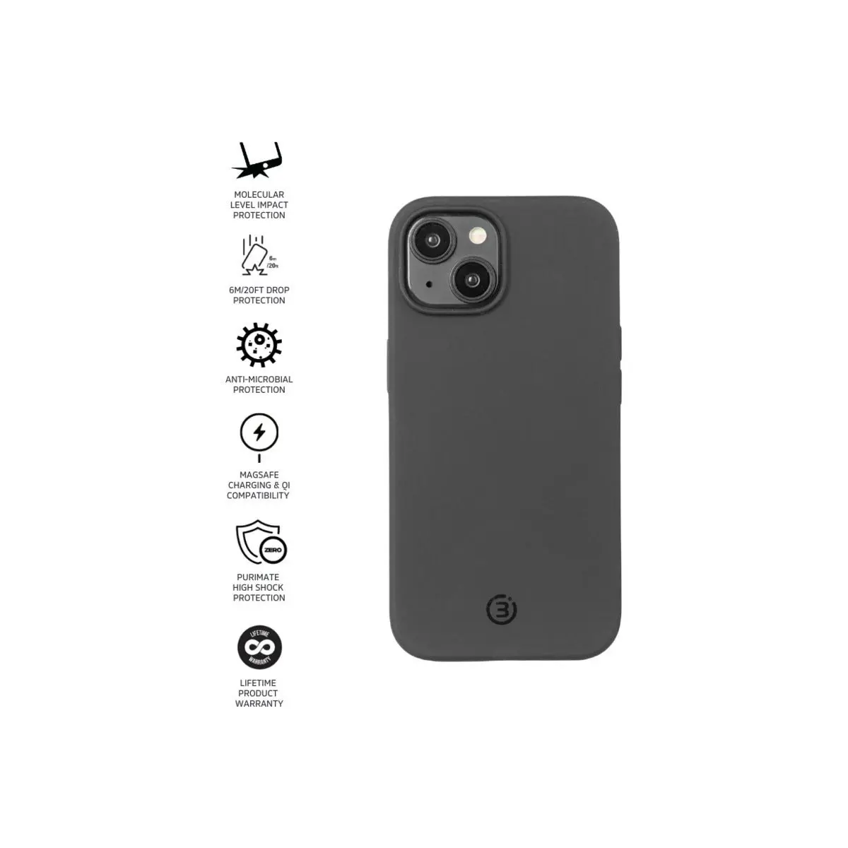 Impact Zero(R) Colour - Apple iPhone 15 - Black