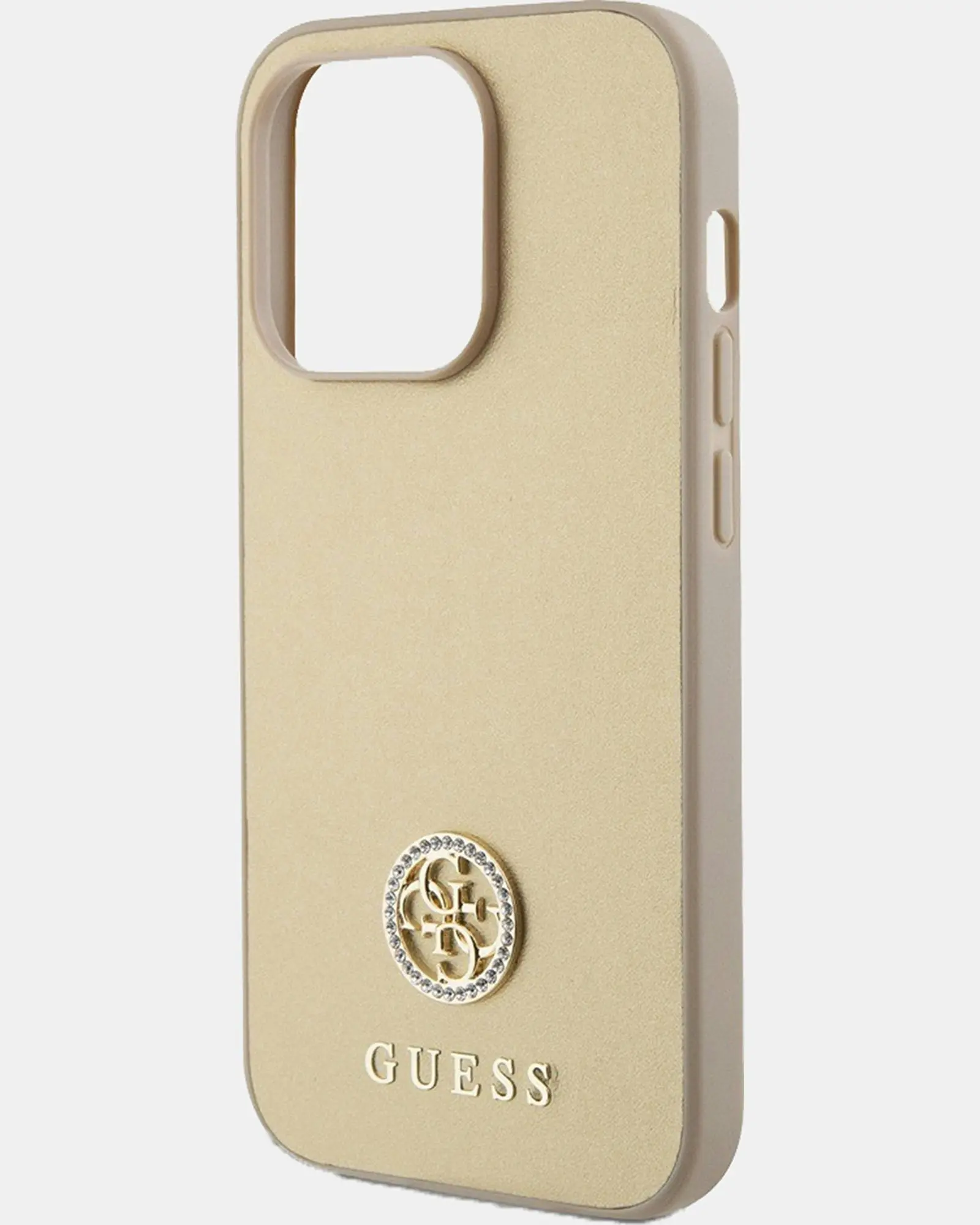 Guess 4G Diamond Smooth Leather Phone Case for iPhone 15 Pro