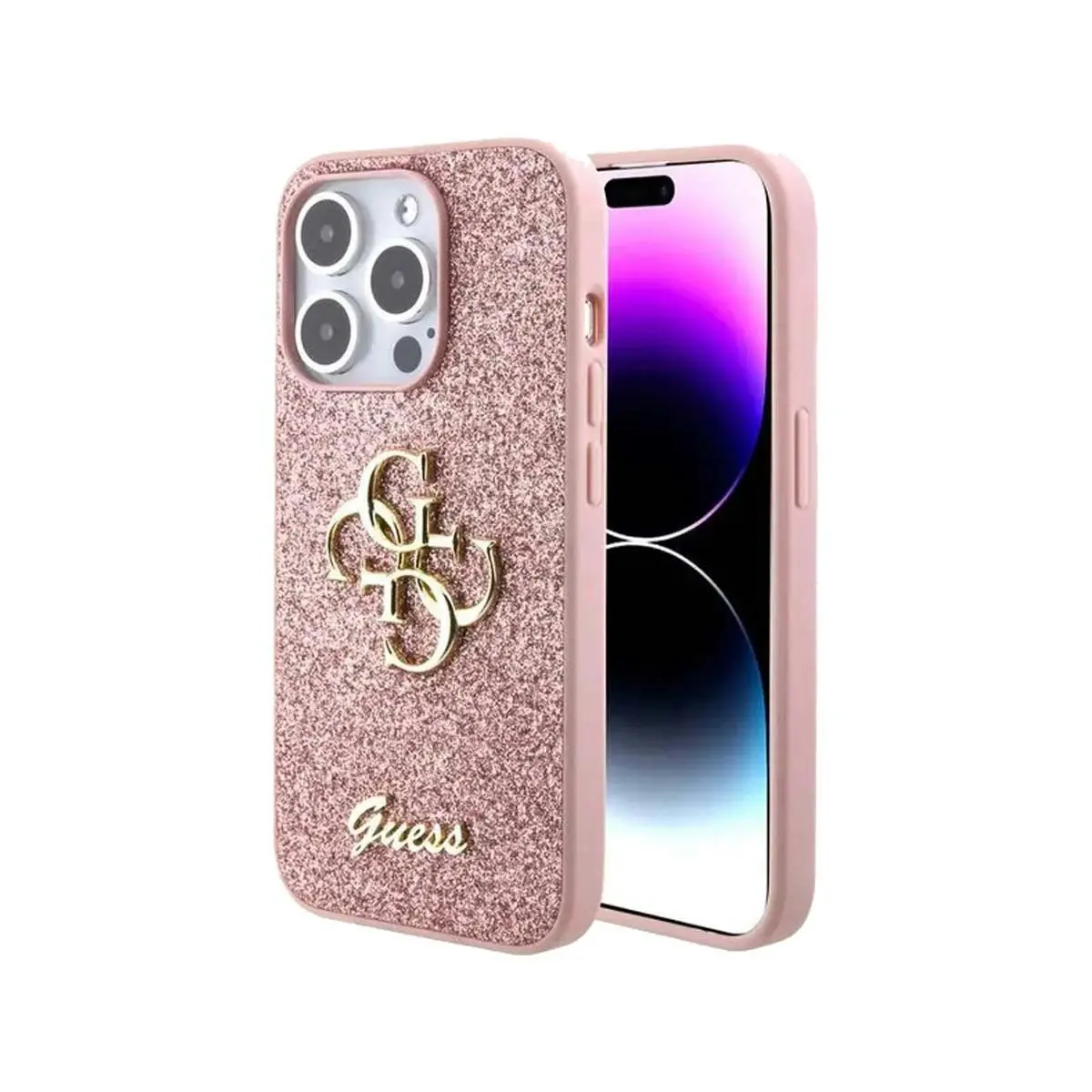 Guess Glitter Edition Phone Case for iPhone 15 Pro