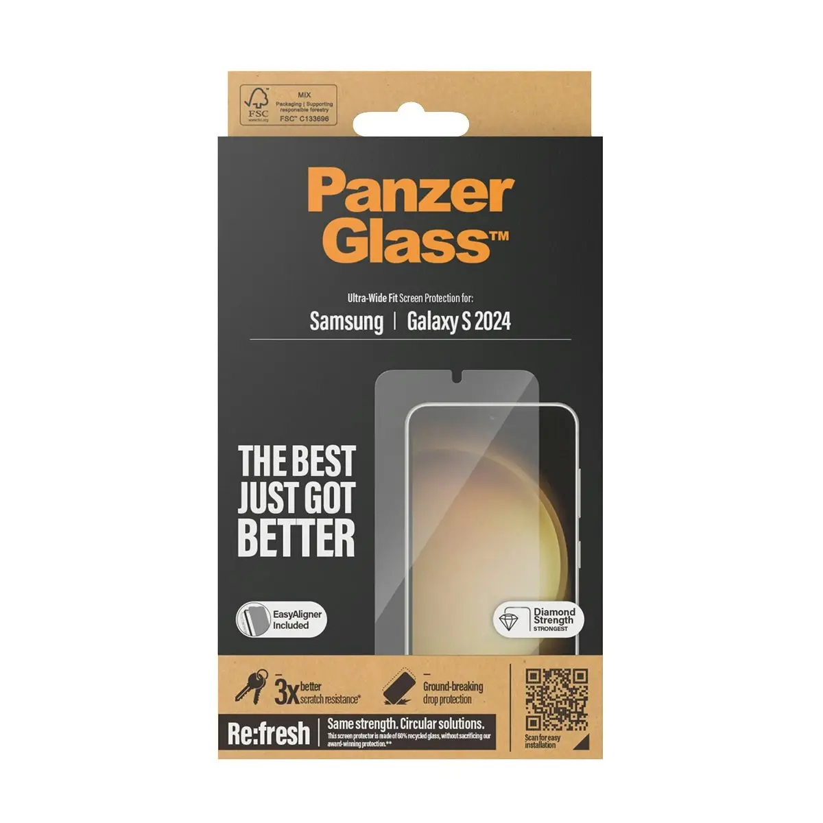 PanzerGlass UltraWide Fit with Aligner Screen Protector for Samsung GS24