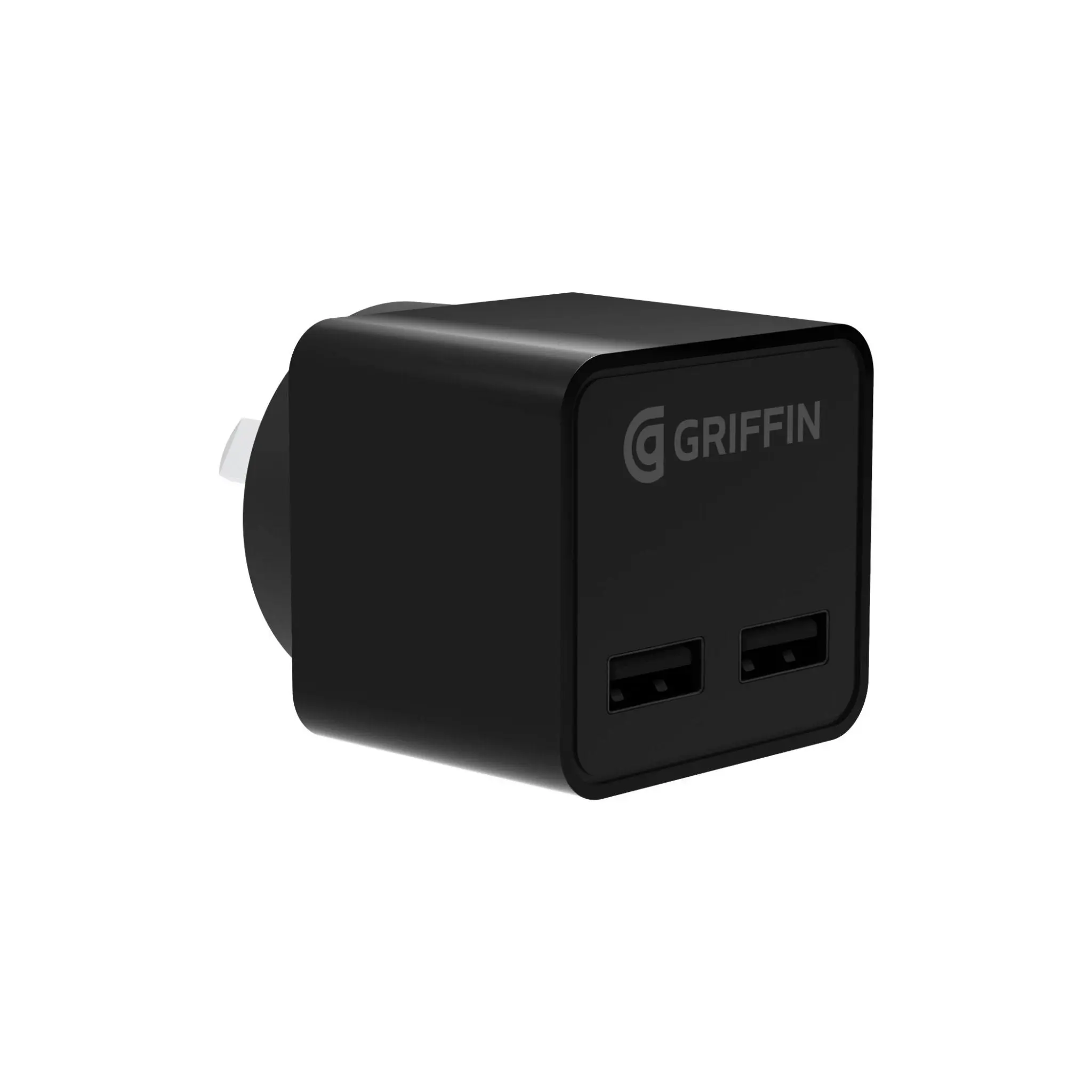 Griffin PowerBlock Dual Universal 12W Wall Charger Adapter USB-A to Micro USB Cable