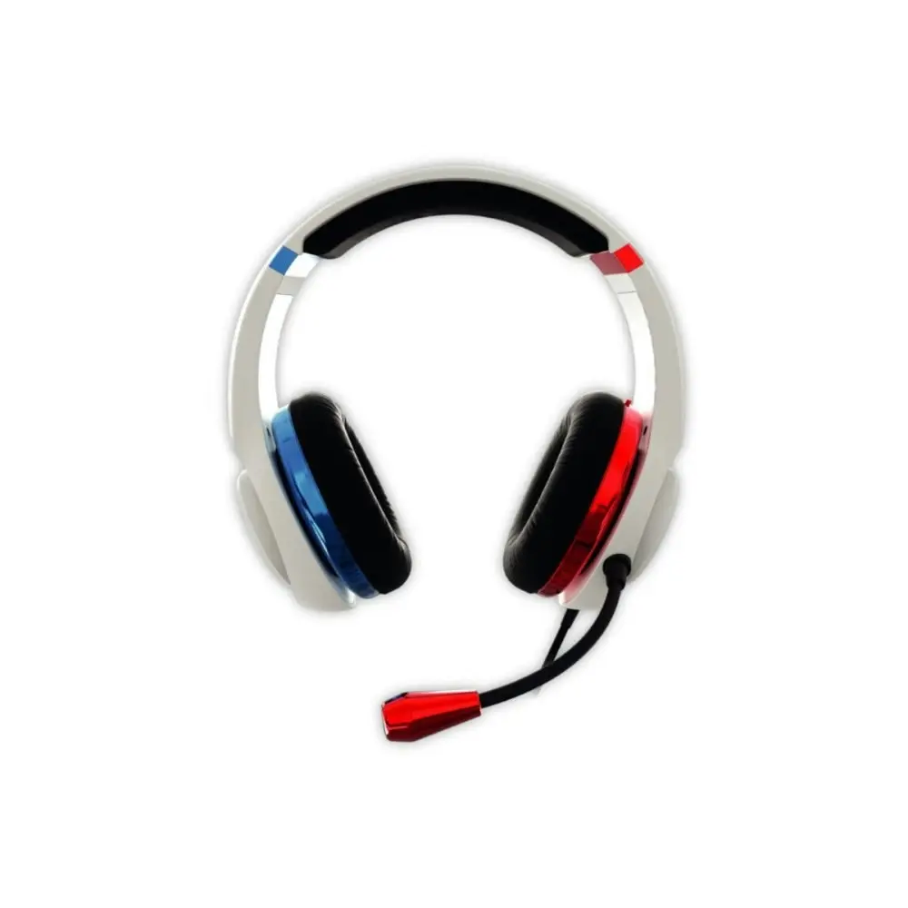 Stealth Red and Blue Neon Gaming Headset for PS5, Xbox Series X, PS4, Xbox One, PC and Nintendo Switch