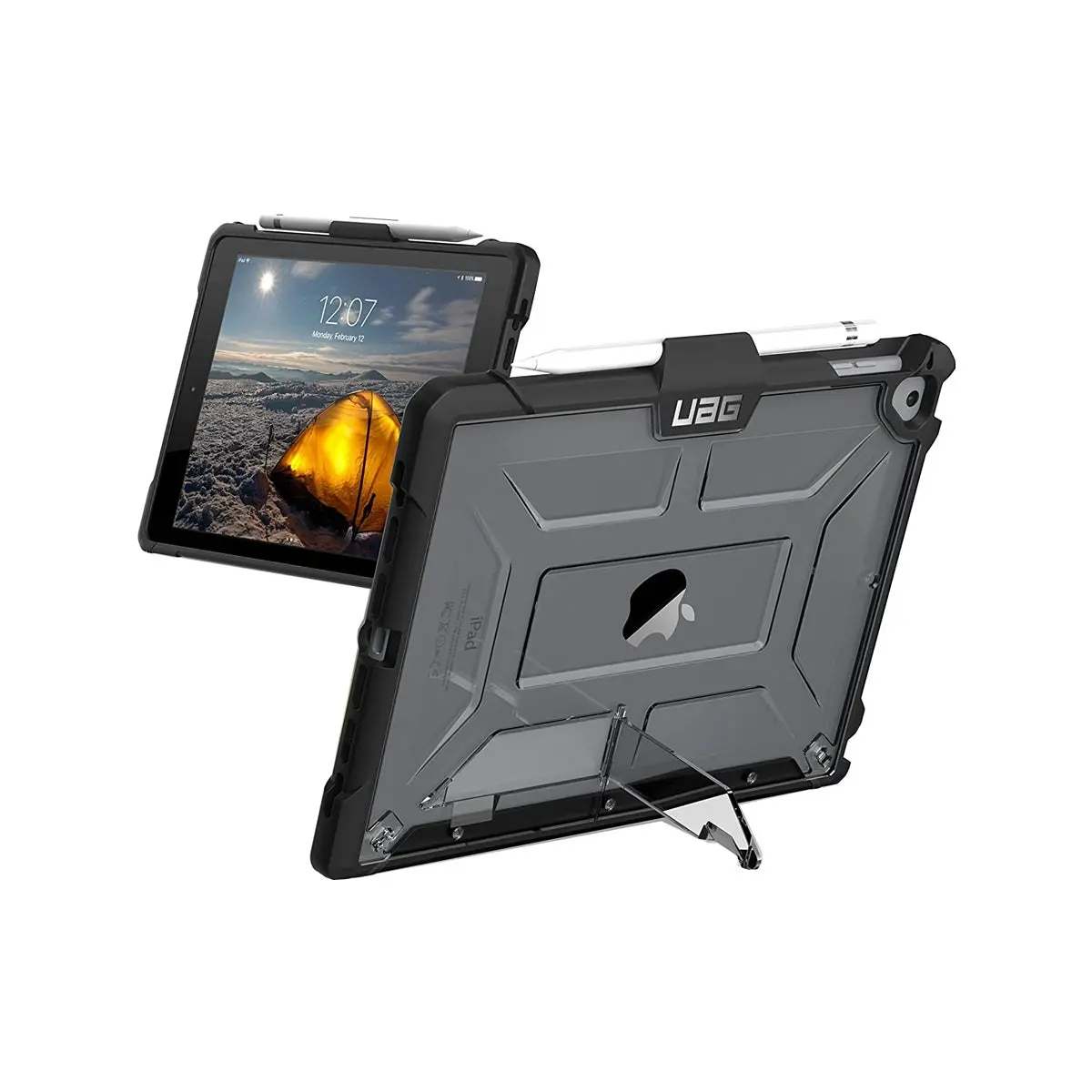 UAG Plasma Tablet Case for iPad 9.7 - Ice/Black