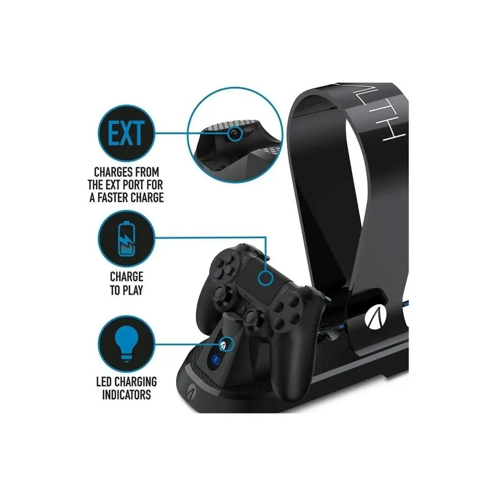 Stealth DualShock 4 Wireless Controller Charging Station for PS4