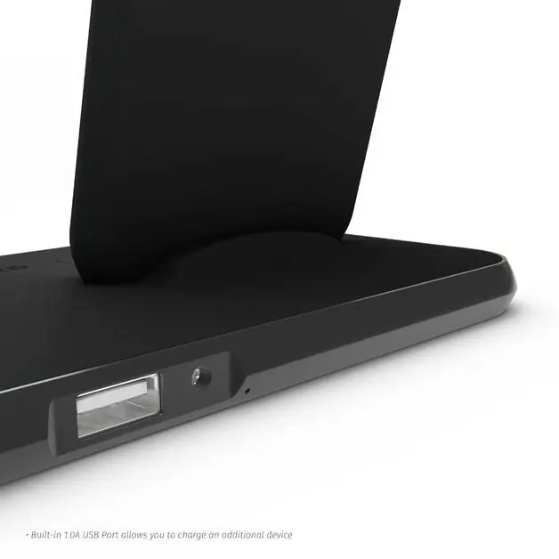 Zens Aluminium Dual Wireless Charger+Dock+USB10W 3-1