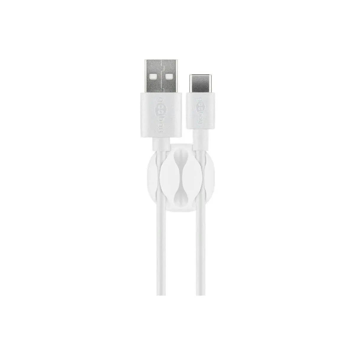 Goobay Cable Management 3 Slots, 4-piece set in white