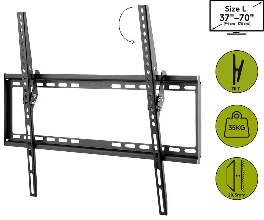 Goobay TV Wall Mount Bracket Tilt for Large TVs (37-70")