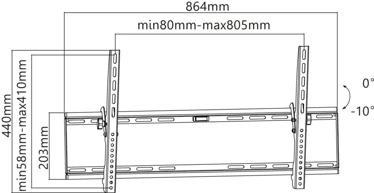 Goobay TV Wall Mount Bracket TILT X-Large (43-100")