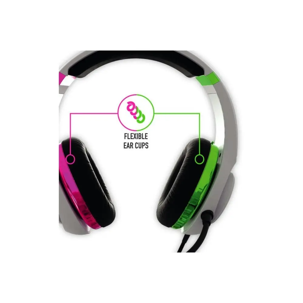 Stealth Multi-Format Wired Gaming Headset (Pink & Green) for PS5, Xbox Series X, PS4, Xbox One, Nintendo Switch and PC