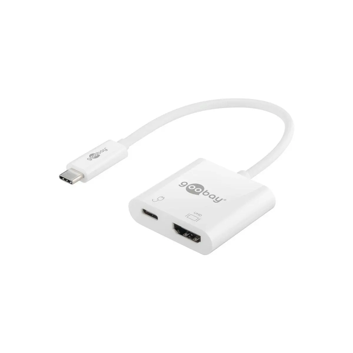 Goobay USB-C HDMI adapter (4k 60 Hz)3A/60W white