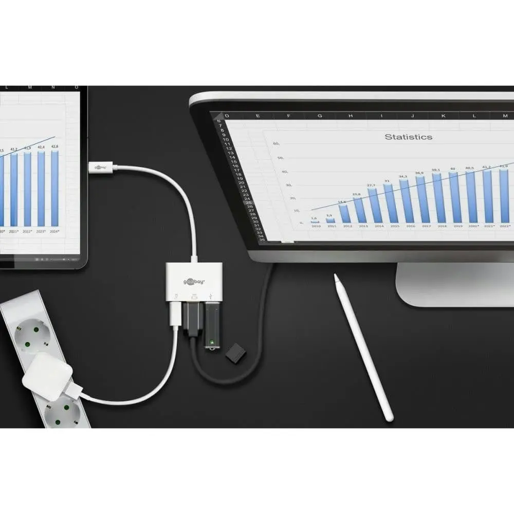 Goobay USB-C Multiport Adapt (HDMI PD) 3A 60W