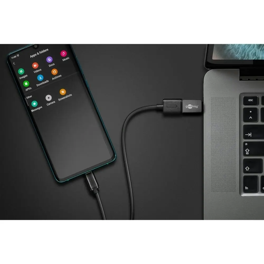 Goobay USB-C male > USB 3.0 female (Type A) - Grey