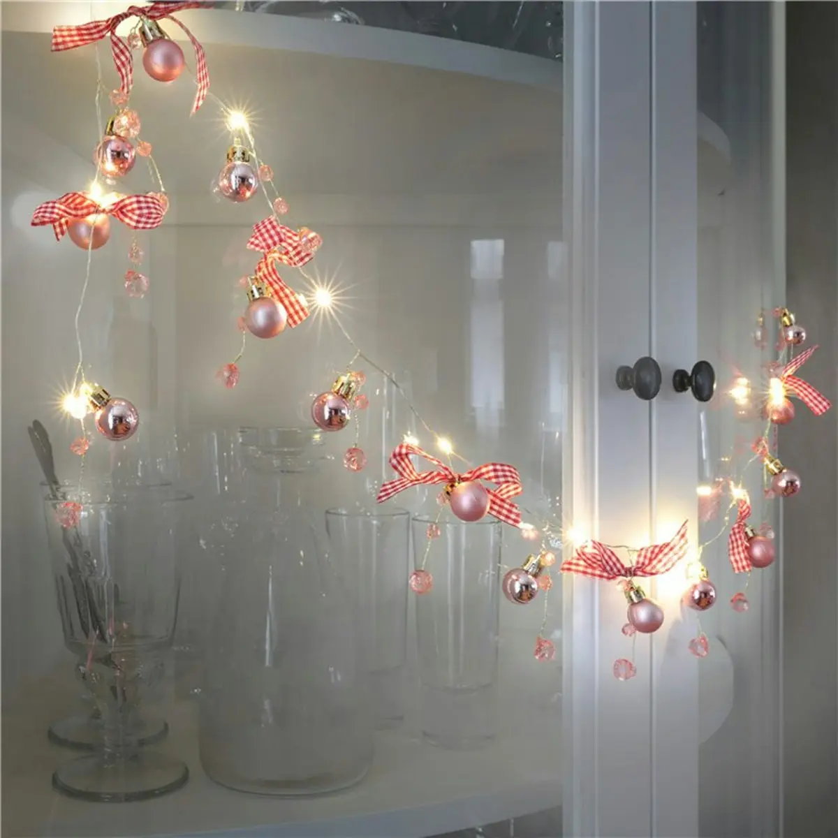 Goobay 10 LED Silver Wire Fairy Lights 1.2M - Balls/Ribbons