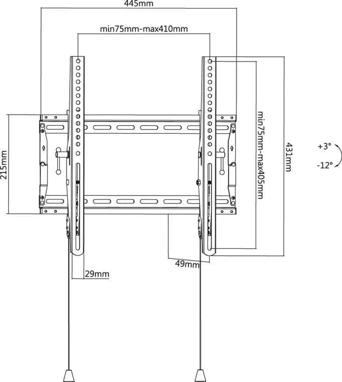 Goobay TV Wall Mount Bracket TILT Pro Medium (32-55")