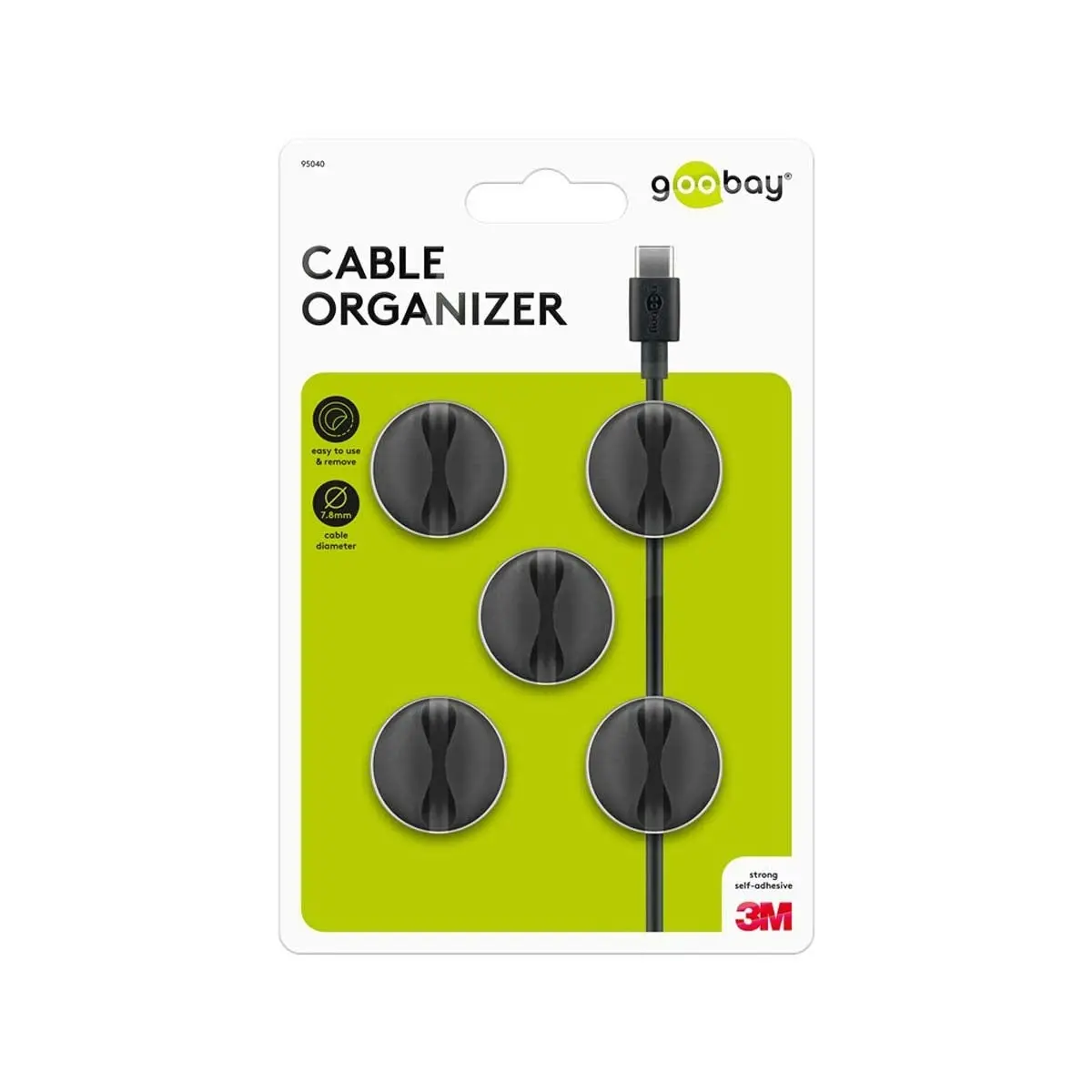 Goobay Cable Management 1 Slot - Black