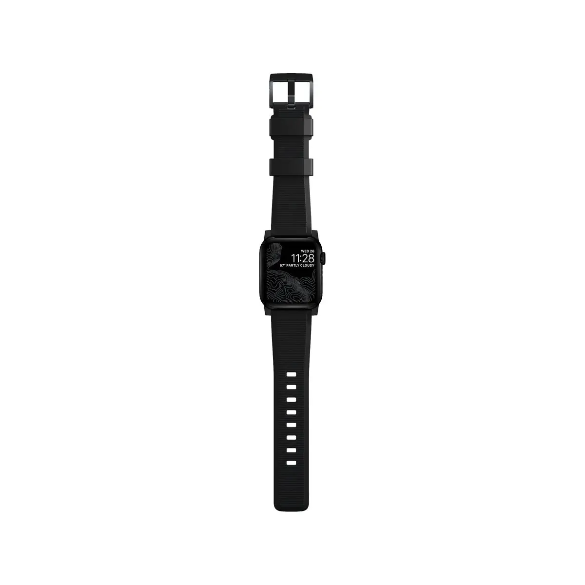 Nomad Apple Watch 45mm Rugged Band - Black Hardware