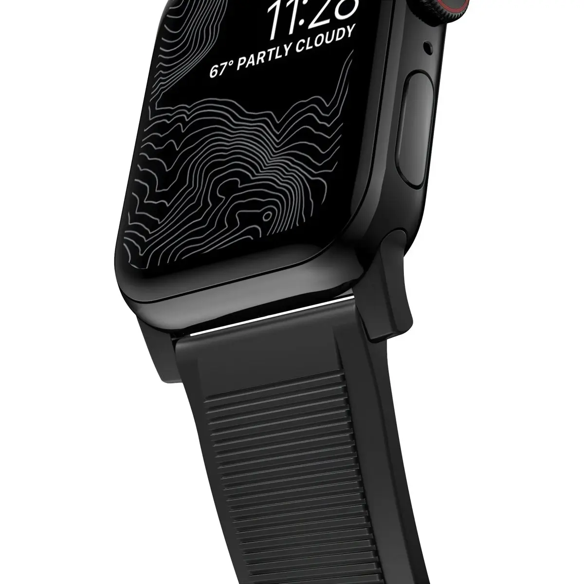 Nomad Apple Watch 45mm Rugged Band - Black Hardware