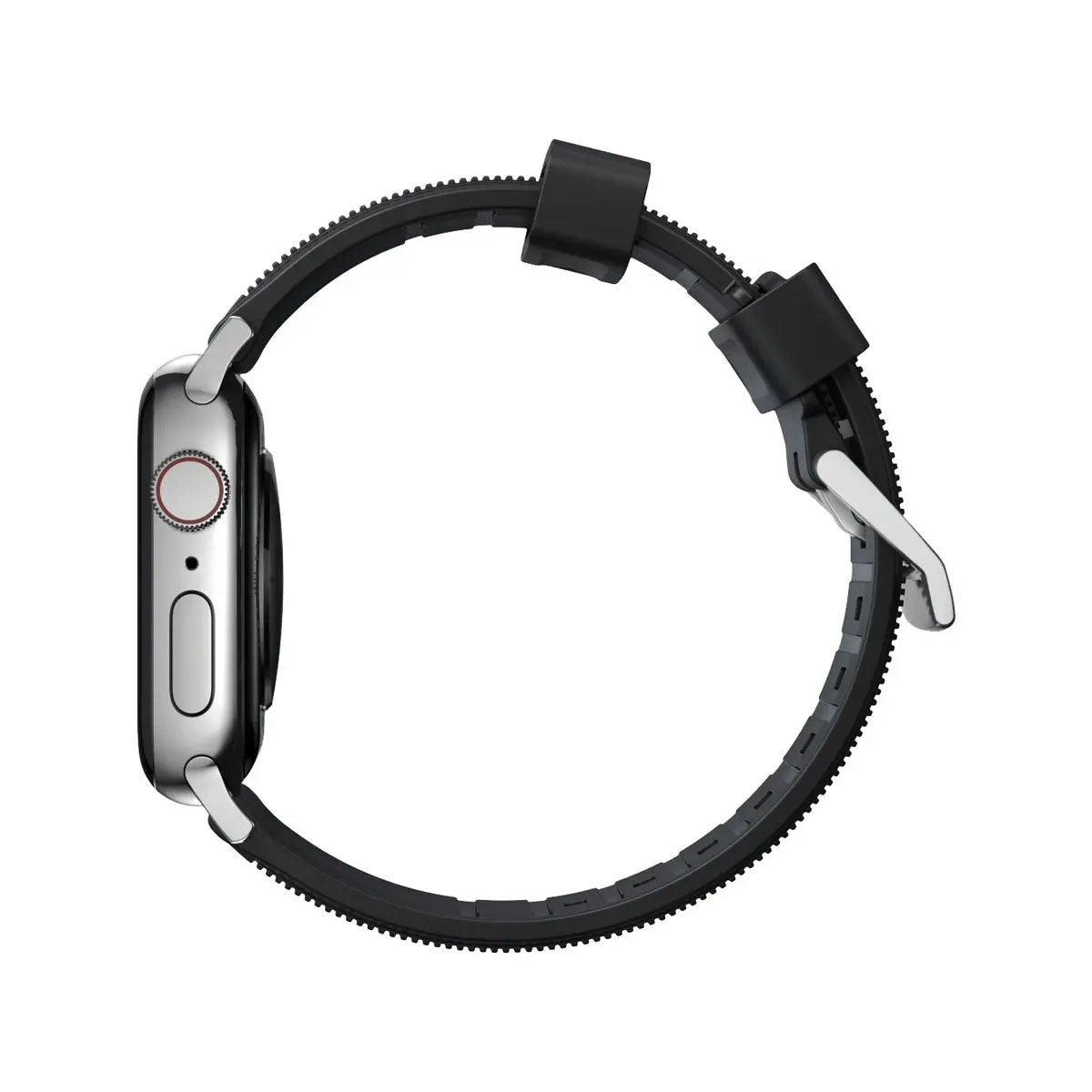 Nomad Apple Watch 45mm Rugged Band - Silver Hardware