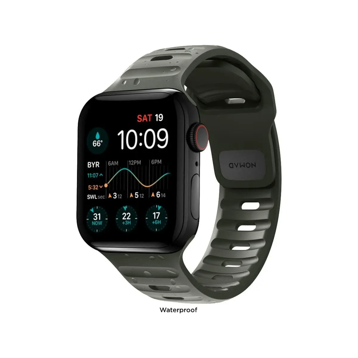 Nomad Apple Watch 40mm / 41mm Sport Band - Ash Green