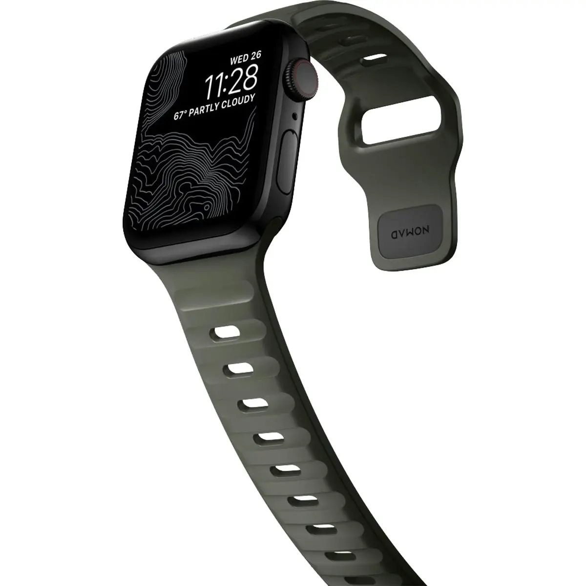 Nomad Apple Watch 45mm / 49mm Sport Band - Ash Green