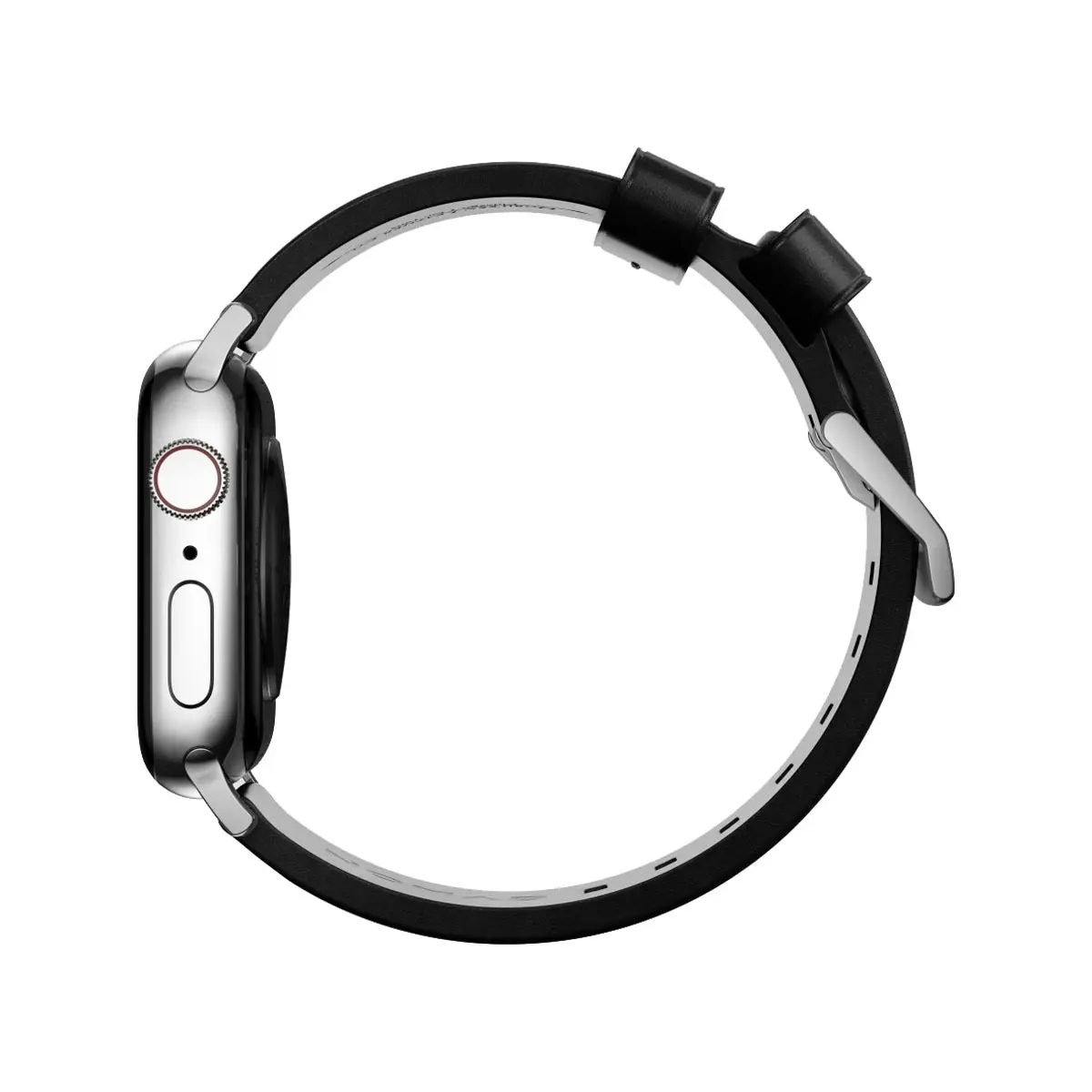 Nomad Modern Band for Apple Watch 40mm / 41mm - Silver Hardware with Black Horween Leather