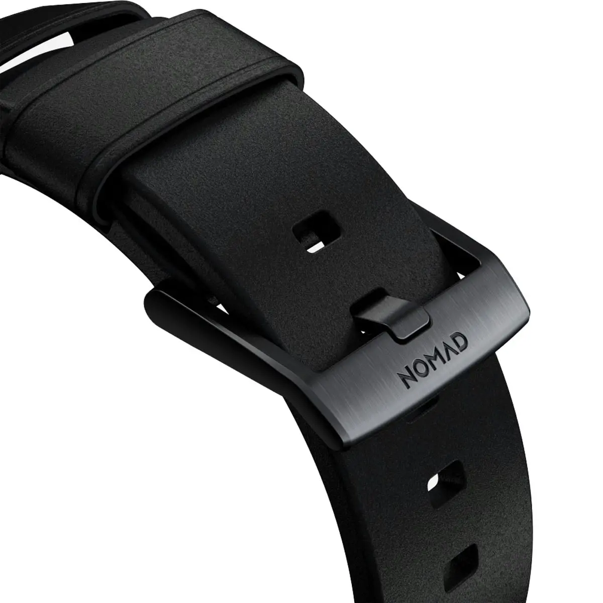 Nomad Modern Band for Apple Watch 45mm / 49mm - Black Hardware with Black Normal Leather