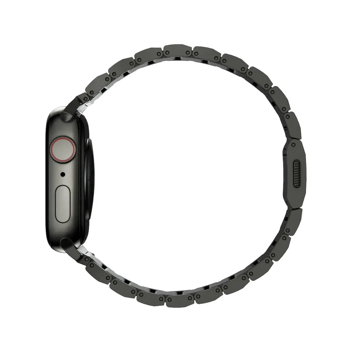 Nomad Apple Watch 41mm Steel Band - Graphite Hardware