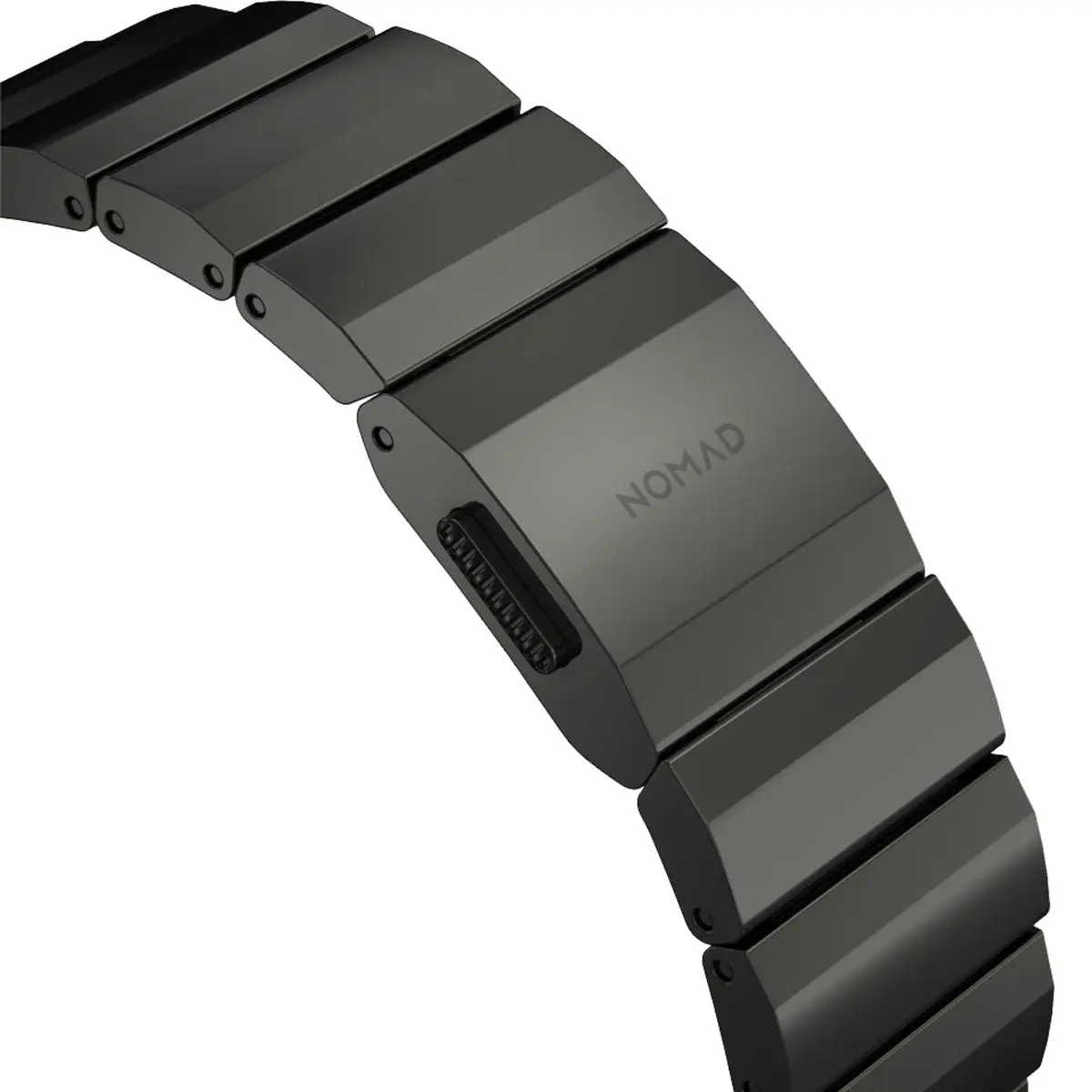 Nomad Apple Watch 41mm Steel Band - Graphite Hardware