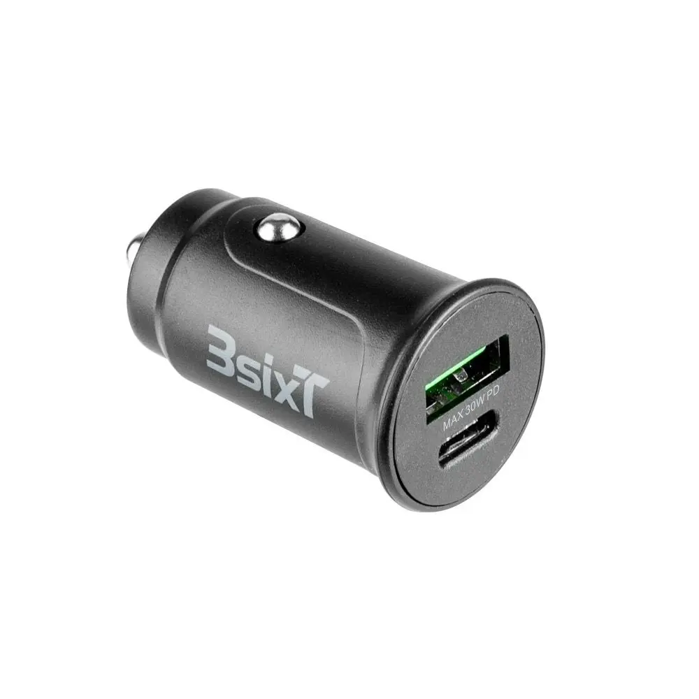 3sixT Car Charger 30W USB-C + USB-A