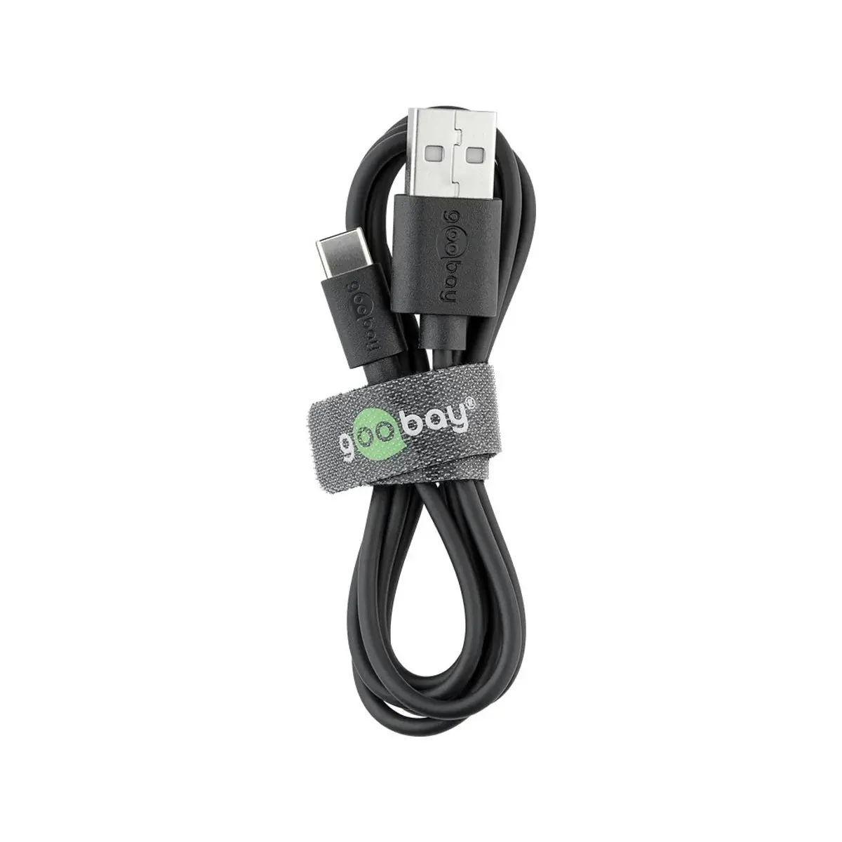 Goobay USB-A to USB-C 2.0 cable 0.1M for Mobiles and Laptops - Black