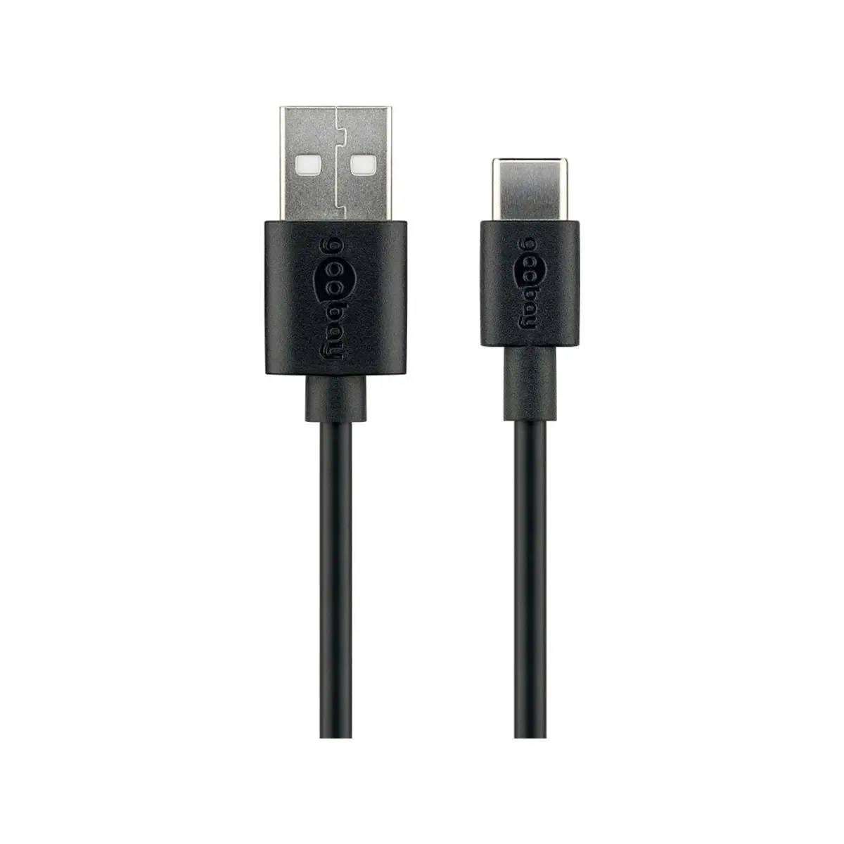 Goobay USB-A to USB-C 2.0 cable 0.1M for Mobiles and Laptops - Black