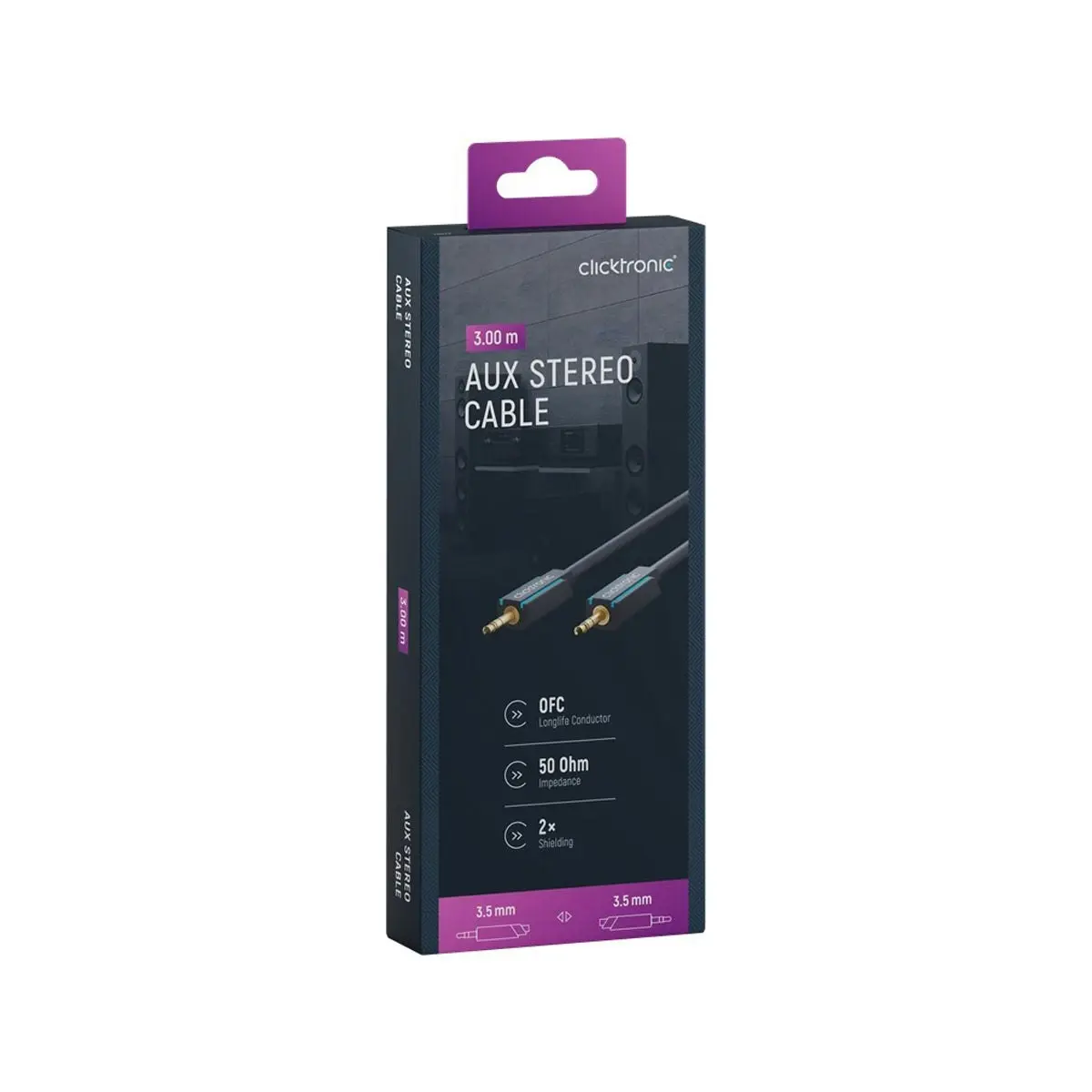 Clicktronic 3.5mm AUX Cable - 3m